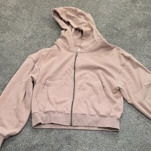 Pink Zip-Up Hoodie